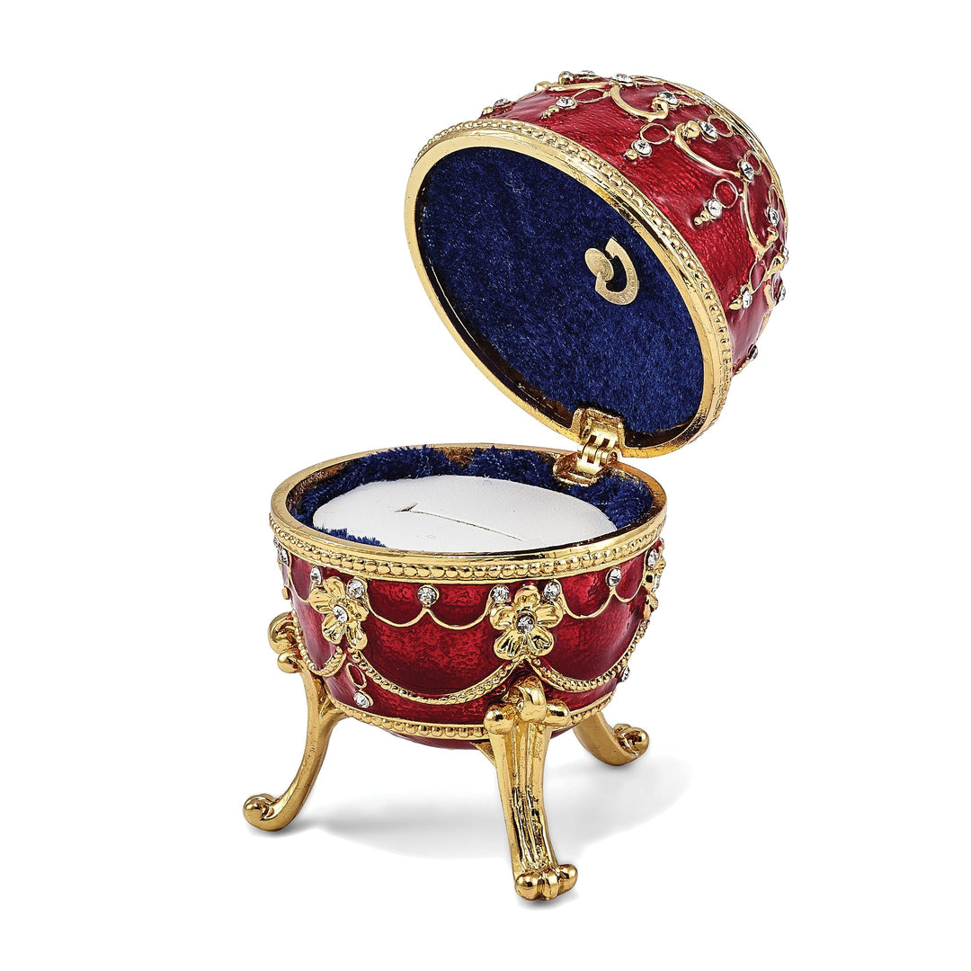 Bejeweled Multi Color IMPERIAL RED (Plays Endless Love) Musical Egg