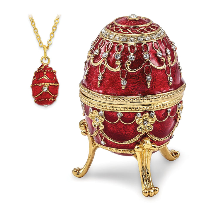 Bejeweled Multi Color IMPERIAL RED (Plays Endless Love) Musical Egg
