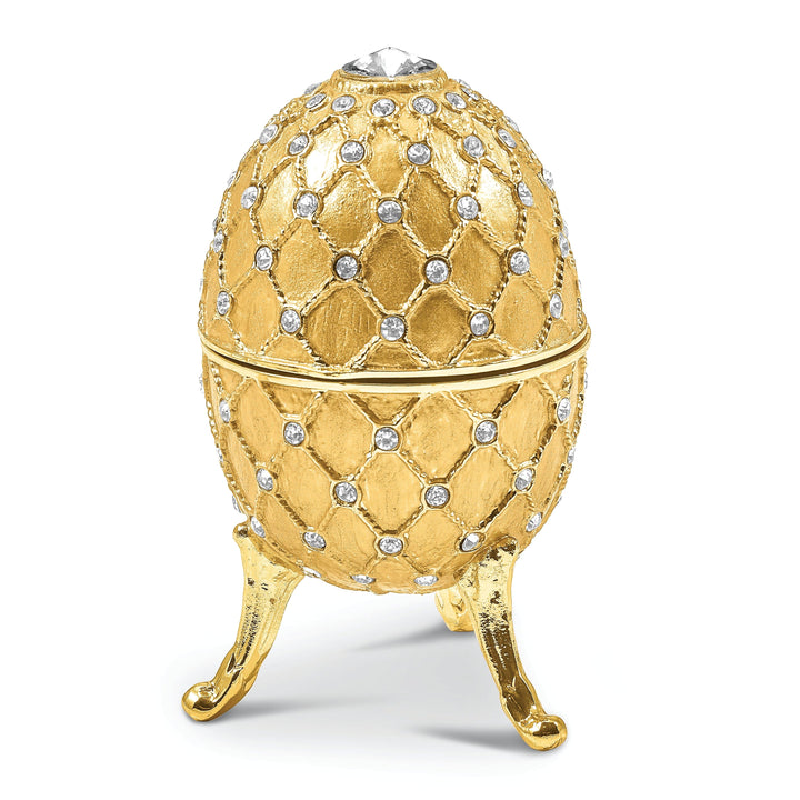 Bejeweled Multi Color Finish ROYAL GOLD (Plays Swan Lake) Musical Egg