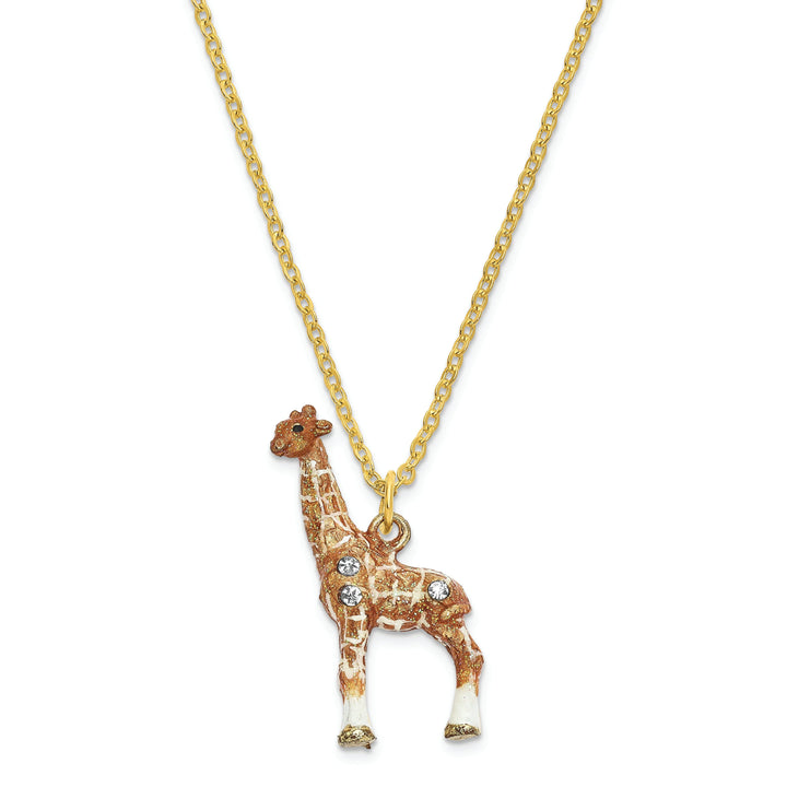 Bejeweled Multi Color Enamel ELLISON Elegant Giraffe Trinket Box