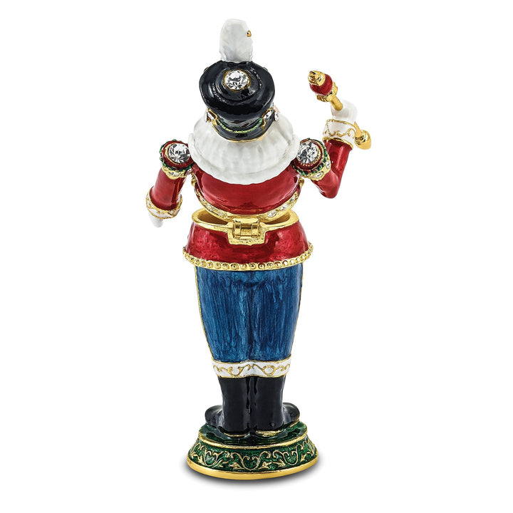 Bejeweled Pewter Multi Color Finish TORSTEN Toy Soldier Trinket Box