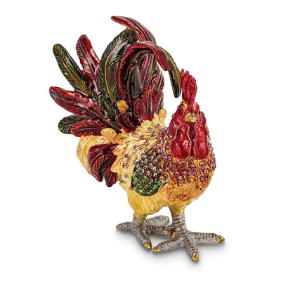 Bejeweled Crystal Strutting Rooster Trinket Box at $ 64.6 only from Jewelryshopping.com