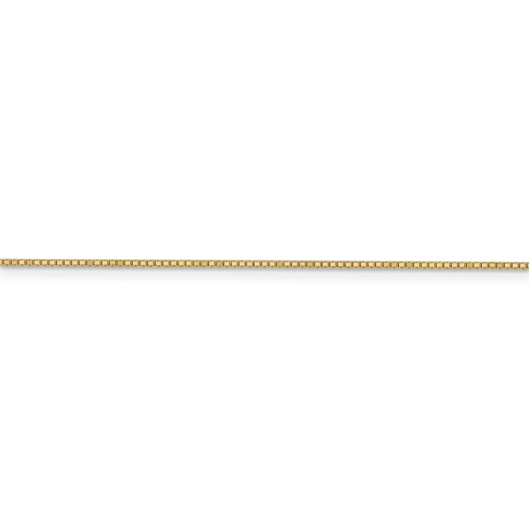 14k Yellow Gold 0.90mm Polish Solid Box Chain