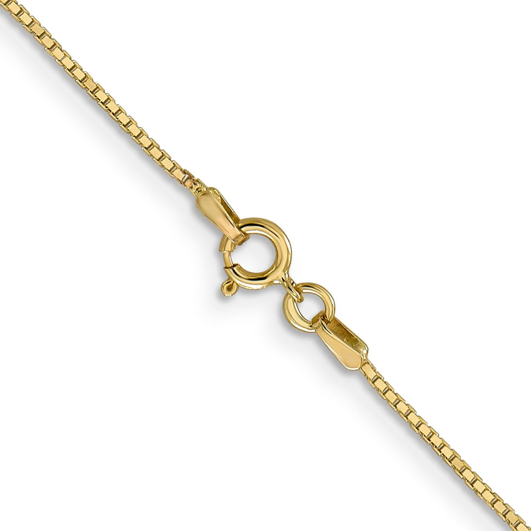 14k Yellow Gold 0.90mm Polish Solid Box Chain