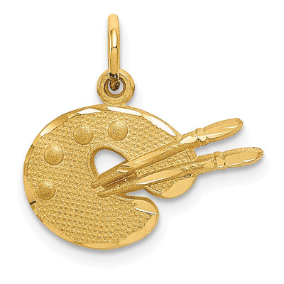 14k Yellow Gold Artist Palette Charm Pendant at $ 96.03 only from Jewelryshopping.com