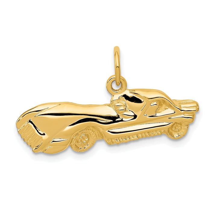 14k Yellow Gold Sports Car Charm