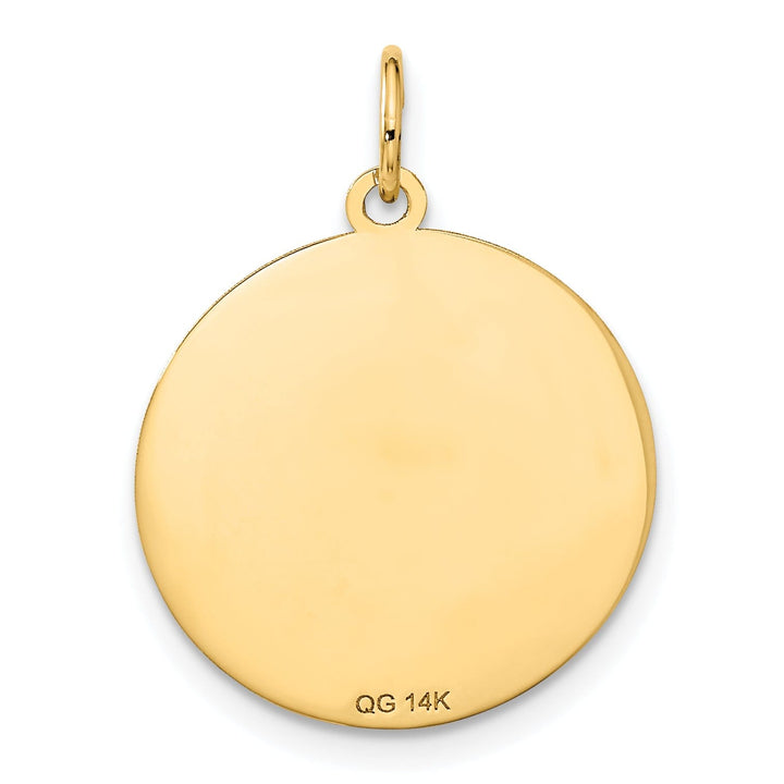 14k Yellow Gold Polished Wrestling Pendant