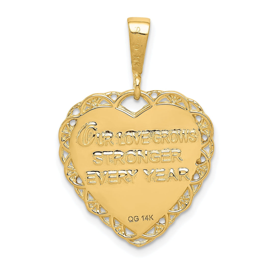 14k Yellow Gold 50th Anniversary Charm