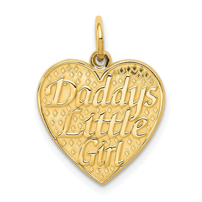 14k Yellow Gold Daddys Little Girl Charm Pendant at $ 118.87 only from Jewelryshopping.com