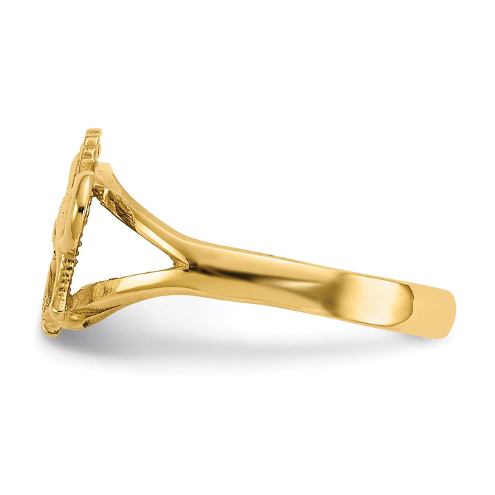 14k Yellow Gold Polished Horse Children's Ring