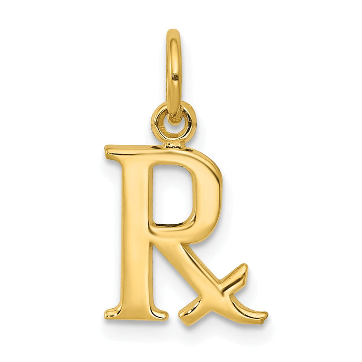 14k Yellow Gold Prescription Symbol RX Pendant