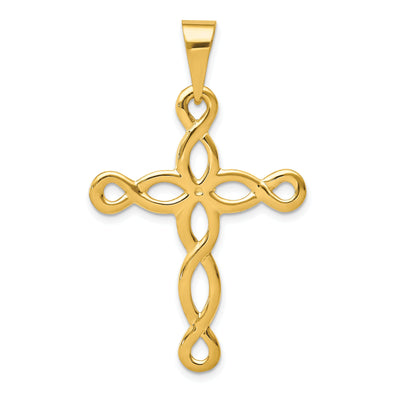 14k Yellow Gold Polished Cross Pendant at $ 248.8 only from Jewelryshopping.com