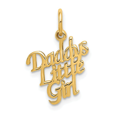 14k Yellow Gold Daddy's Little Girl Charm at $ 63.57 only from Jewelryshopping.com