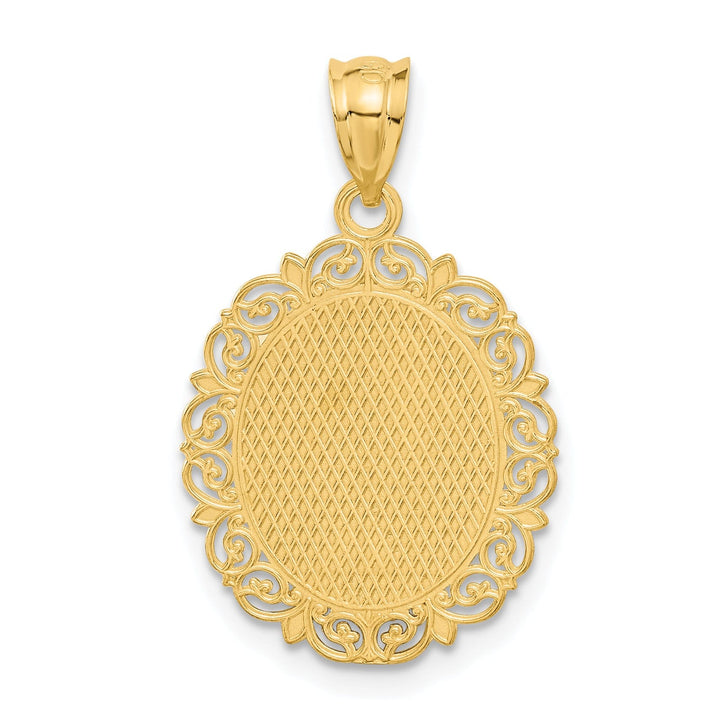 14k Yellow Gold Solid Leo Zodiac Pendant