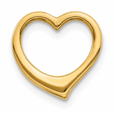 14 Yellow Gold 3-D Floating Heart Slide Pendant at $ 102.43 only from Jewelryshopping.com