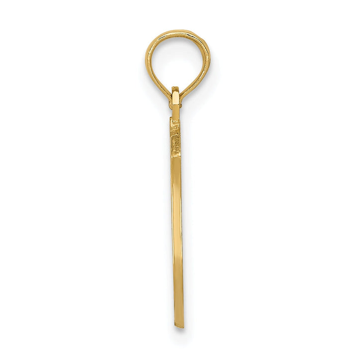 Solid 14k Yellow Gold Police Badge Pendant