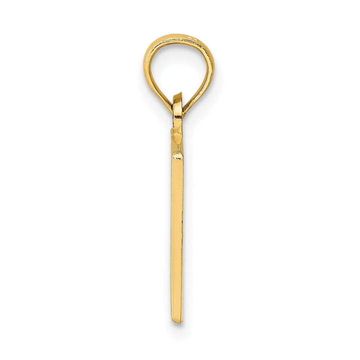 14k Yellow Gold Polished Finish Solid 3-Dimensional Hair Stylist Dyer Blower Charm Pendant