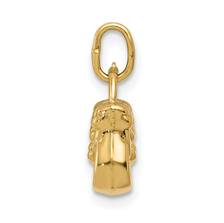 14k Yellow Gold 3-D Purse Charm Pendant