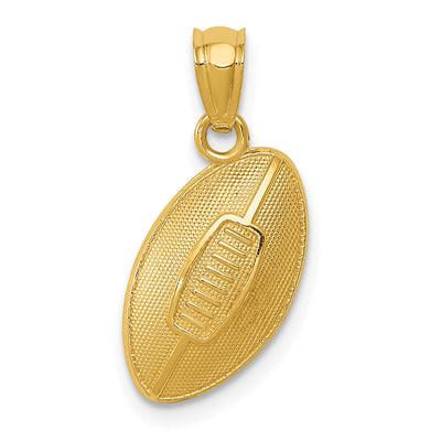 14k Yellow Gold Football Charm Pendant at $ 80.53 only from Jewelryshopping.com