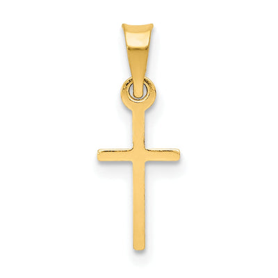 14k Yellow Gold Polished Cross Charm at $ 22.73 only from Jewelryshopping.com