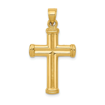 14k Yellow Gold Hollow Cross Pendant at $ 103.73 only from Jewelryshopping.com