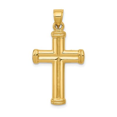 14k Yellow Gold Hollow Cross Pendant at $ 103.73 only from Jewelryshopping.com