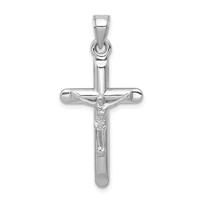 14k White Gold Crucifix Hollow Cross Pendant at $ 99.08 only from Jewelryshopping.com