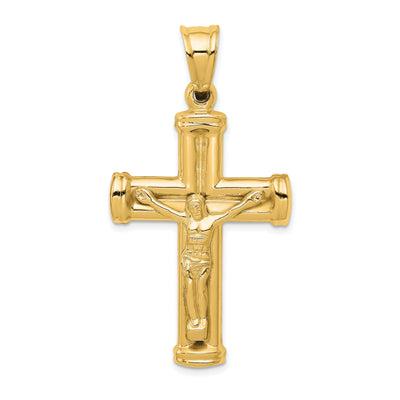 14k Yellow Gold Reversible Crucifix Cross Pendant at $ 238.1 only from Jewelryshopping.com