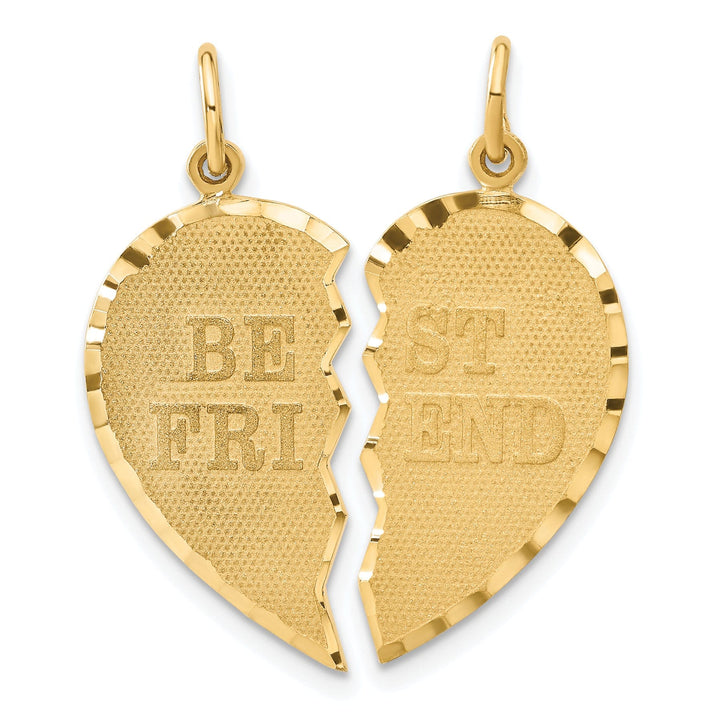 14k Yellow Gold Best Friend Break-apart Charm