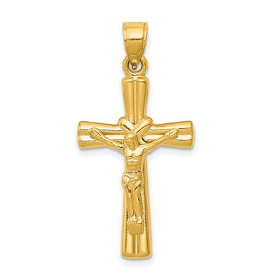 14k Yellow Gold Reversible Crucifix Cross Pendant at $ 101.76 only from Jewelryshopping.com