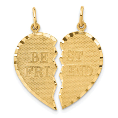 14k Yellow Gold Best Friend Break-apart Charm at $ 348.89 only from Jewelryshopping.com