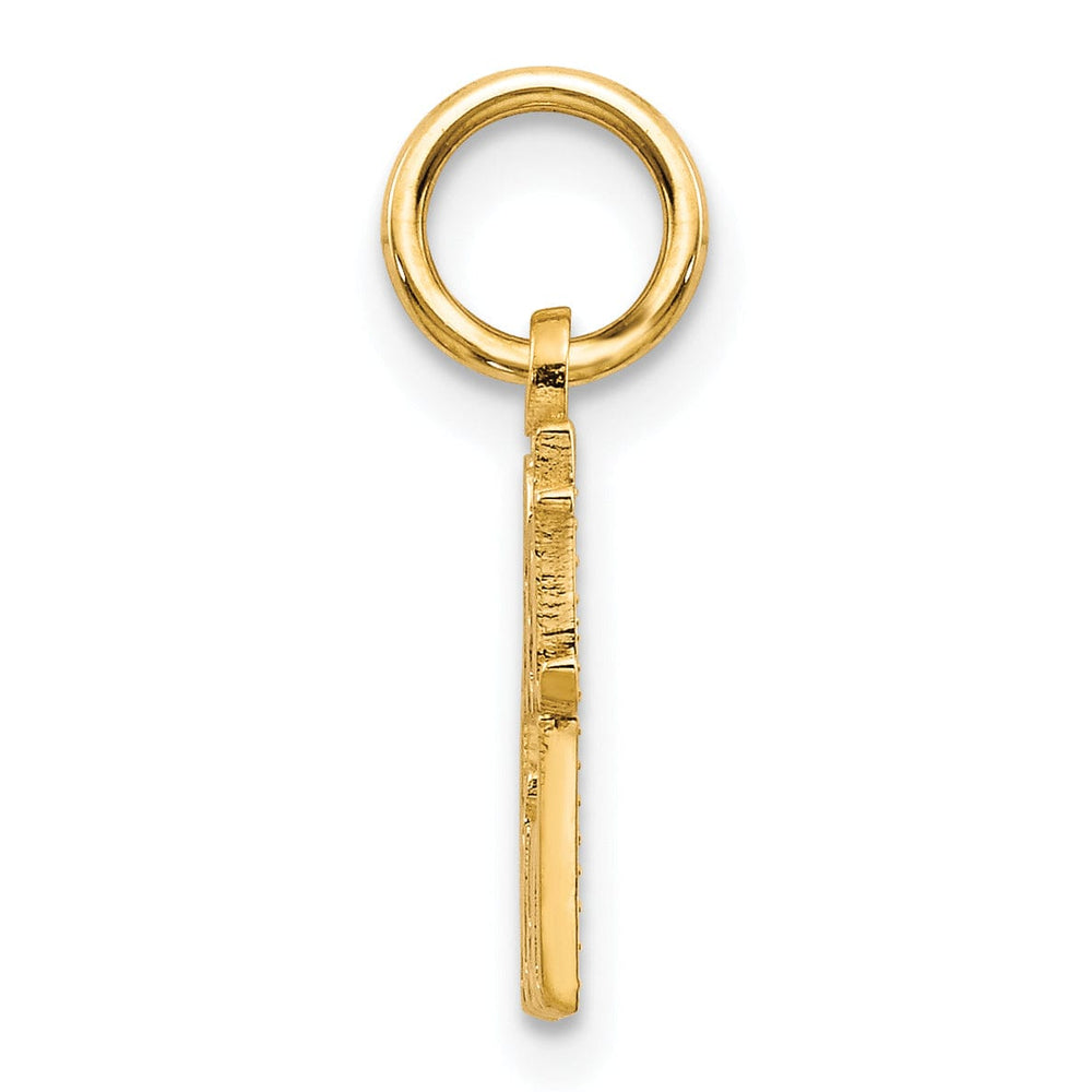 14k Yellow Gold Best Friend Charm Pendant