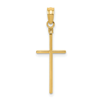 14k Yellow Gold Polished Cross Pendant at $ 63.05 only from Jewelryshopping.com