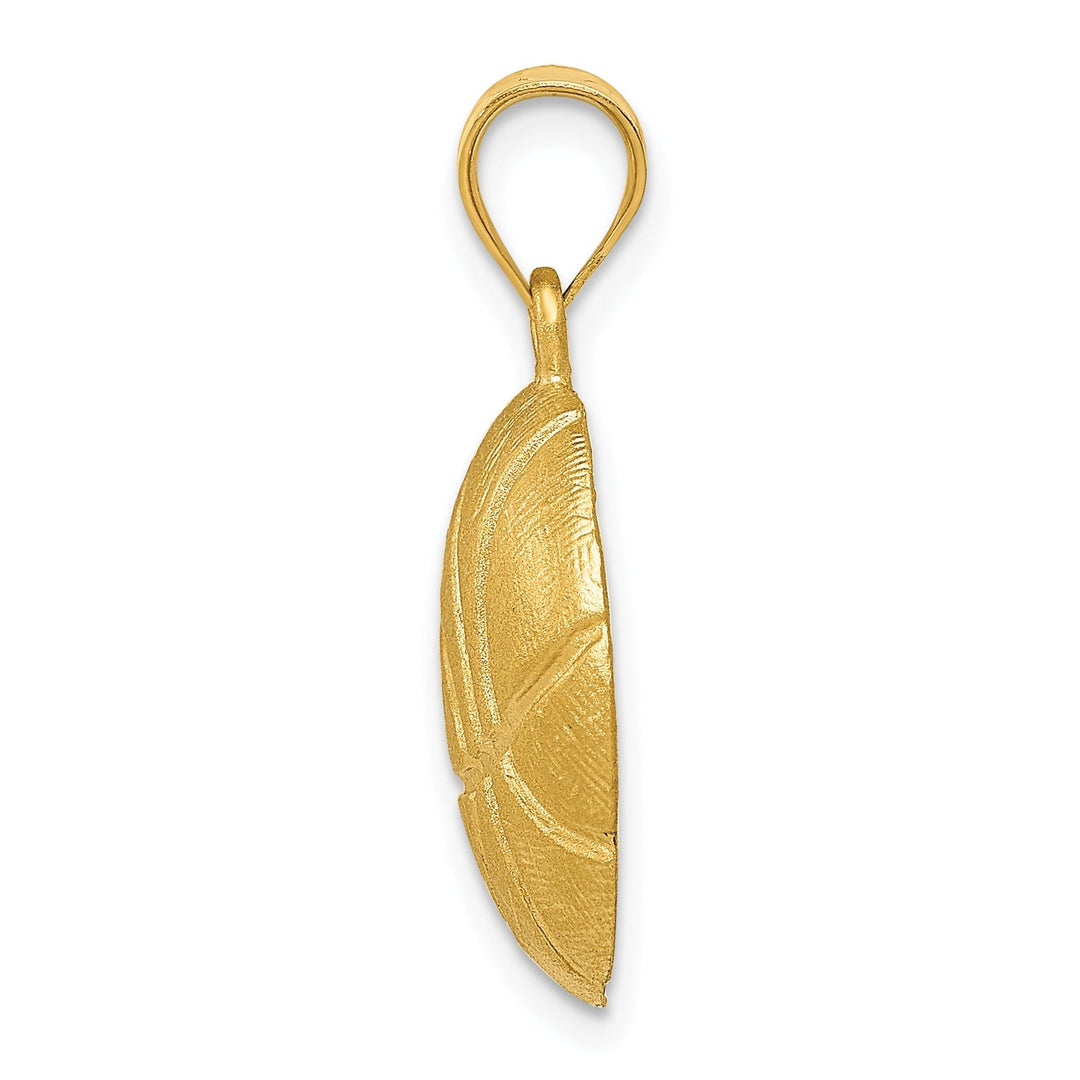 Solid 14k Yellow Gold Basketball Charm Pendant