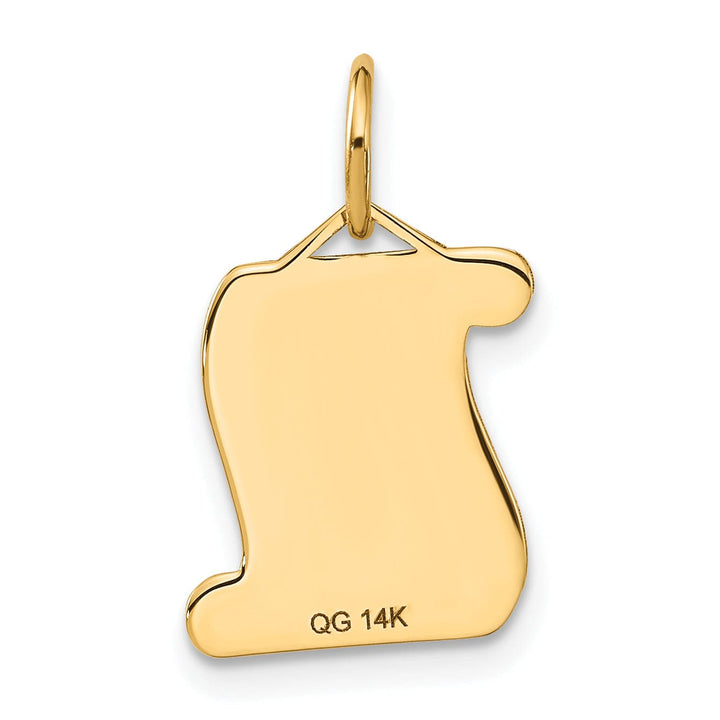 14k Yellow Gold Diploma Charm
