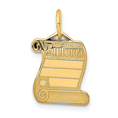 14k Yellow Gold Diploma Charm at $ 95.81 only from Jewelryshopping.com