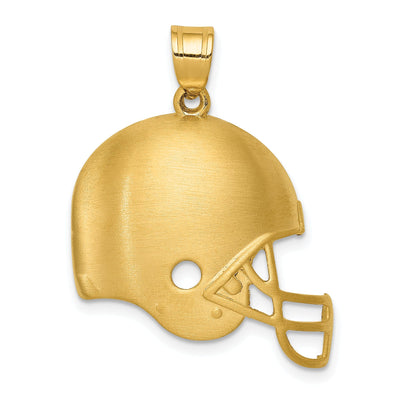 14k Yellow Gold Football Helmet Charm Pendant at $ 194.45 only from Jewelryshopping.com