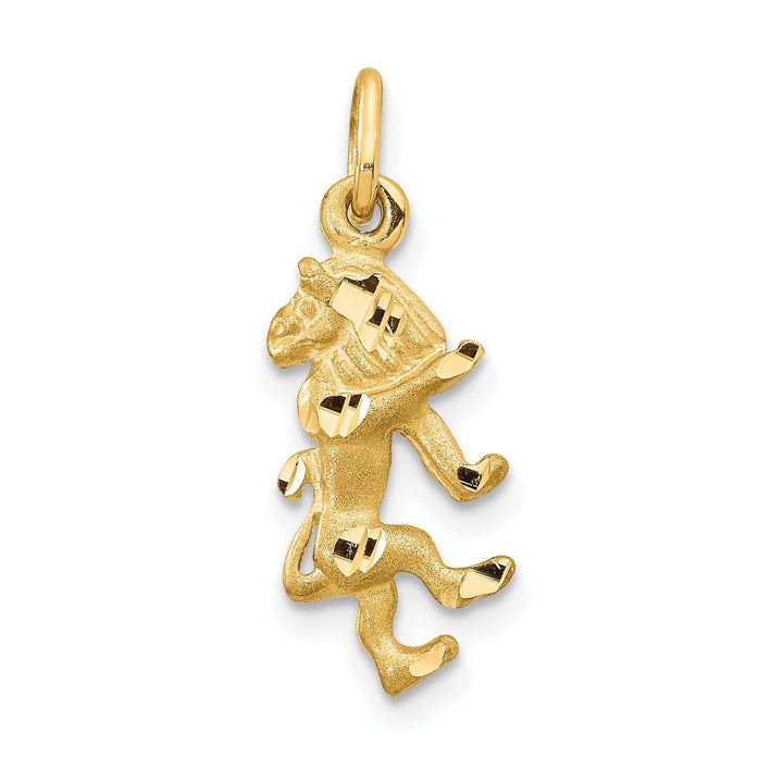 14k Yellow Gold Leo Zodiac Charm Pendant