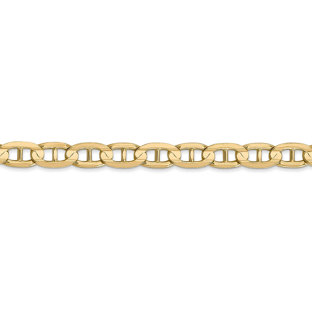 14k Yellow Gold 5.25mm Concave Anchor Chain