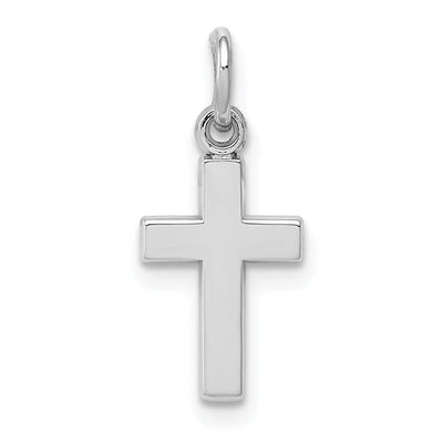 14k White Gold Latin Cross Pendant at $ 51.48 only from Jewelryshopping.com