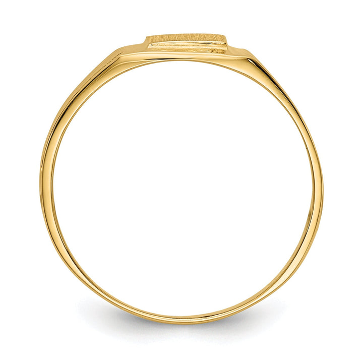 14k Yellow Gold Signet Children's Ring