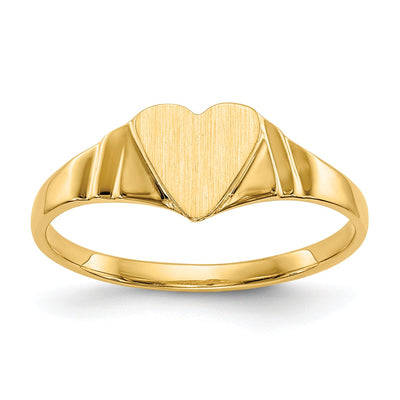 14k Yellow Gold Children's Signet Children's Ring