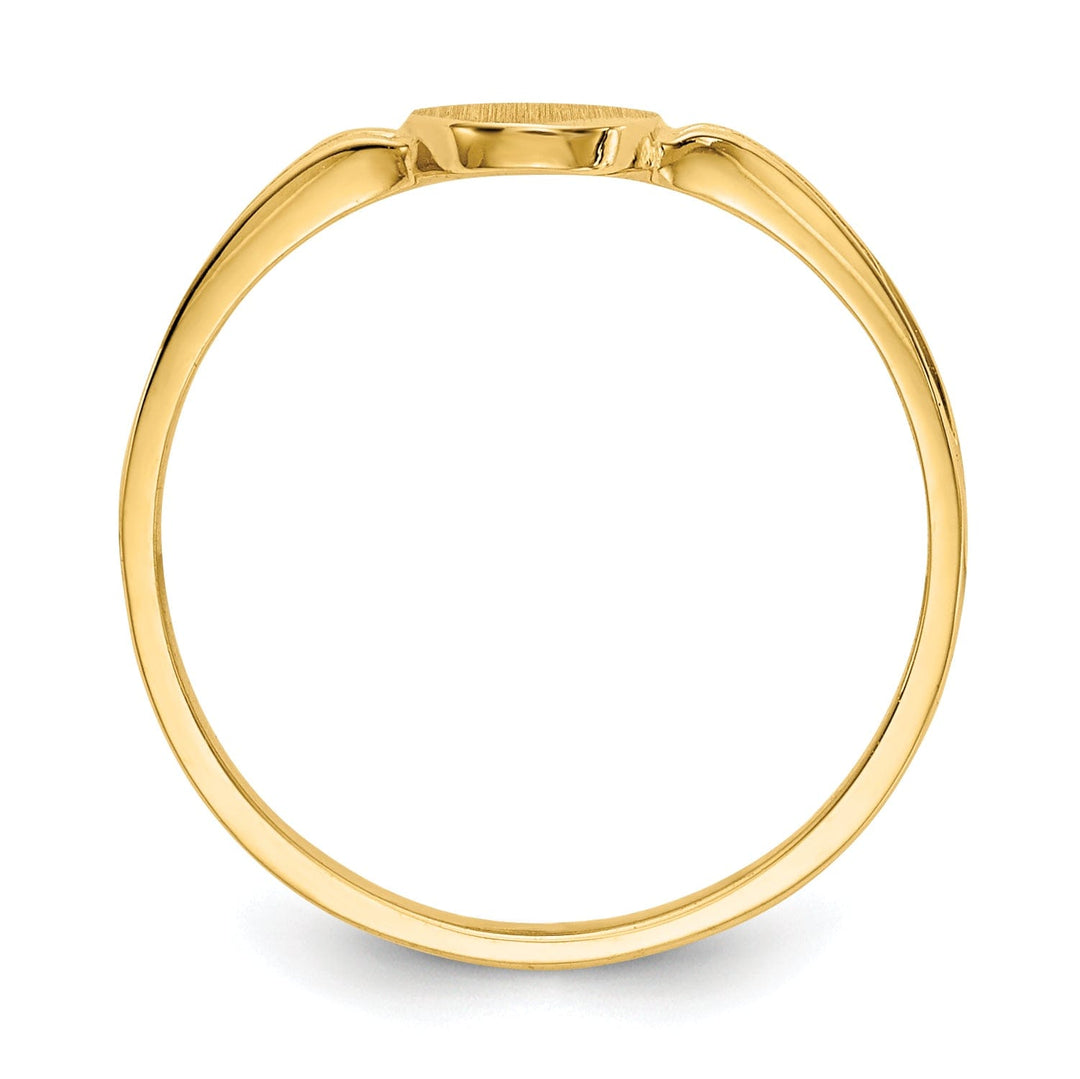 14k Yellow Gold Signet Children's Ring