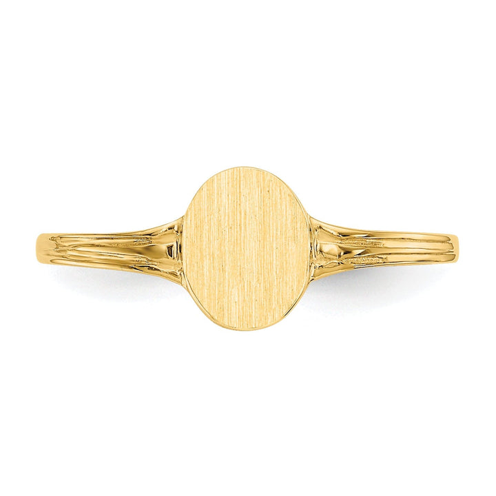 14k Yellow Gold Signet Children's Ring