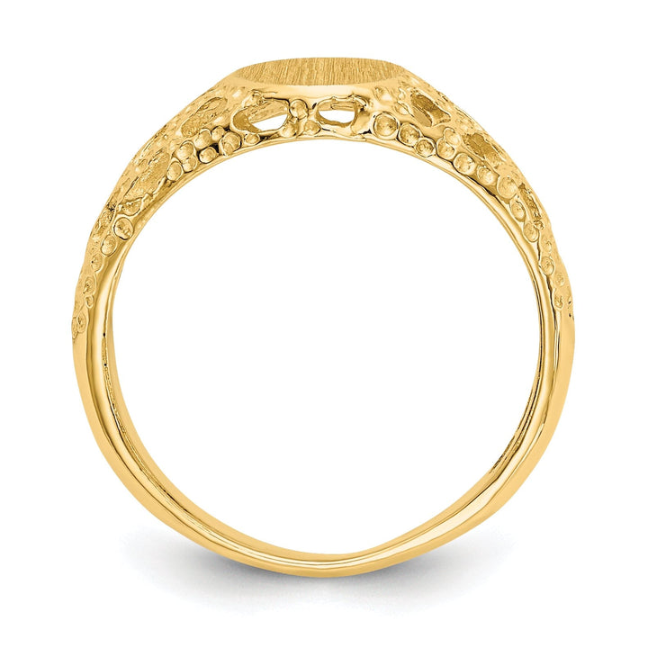 14k Yellow Gold Signet Children's Ring