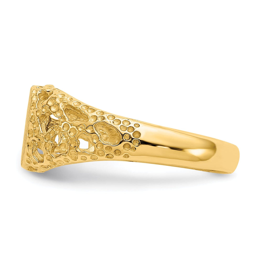 14k Yellow Gold Signet Children's Ring