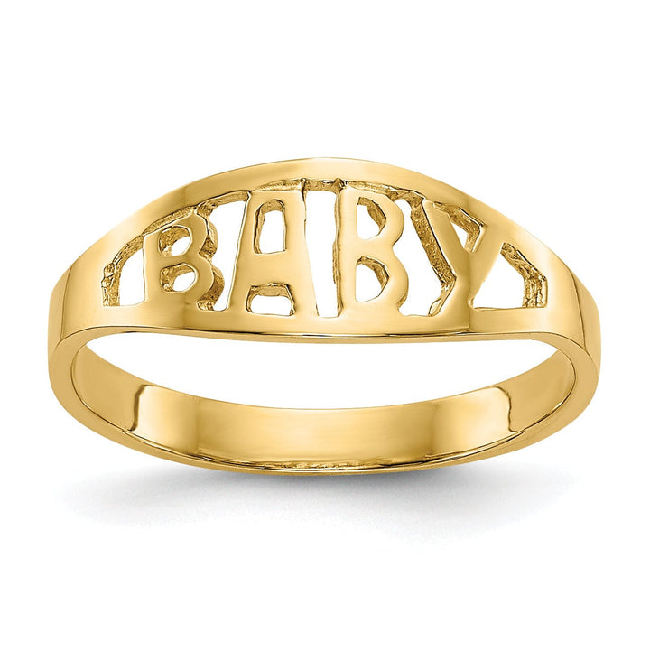 14k Yellow Gold Polished Baby Children's Ring