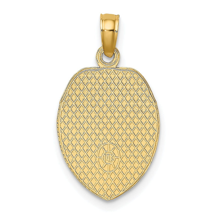 14k Yellow Gold Police Officer Badge Pendant