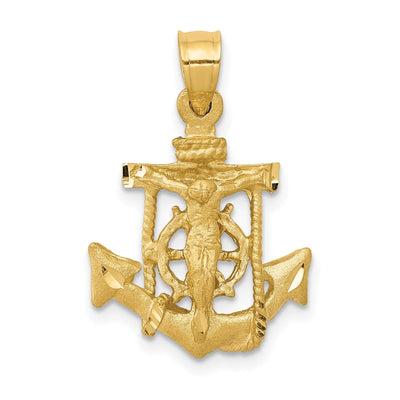 14k Yellow Gold Mariners Cross Pendant at $ 169.73 only from Jewelryshopping.com
