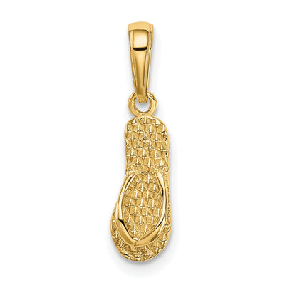 14k Yellow Gold 3-D Hawaii Flip Flop Pendant at $ 59.04 only from Jewelryshopping.com